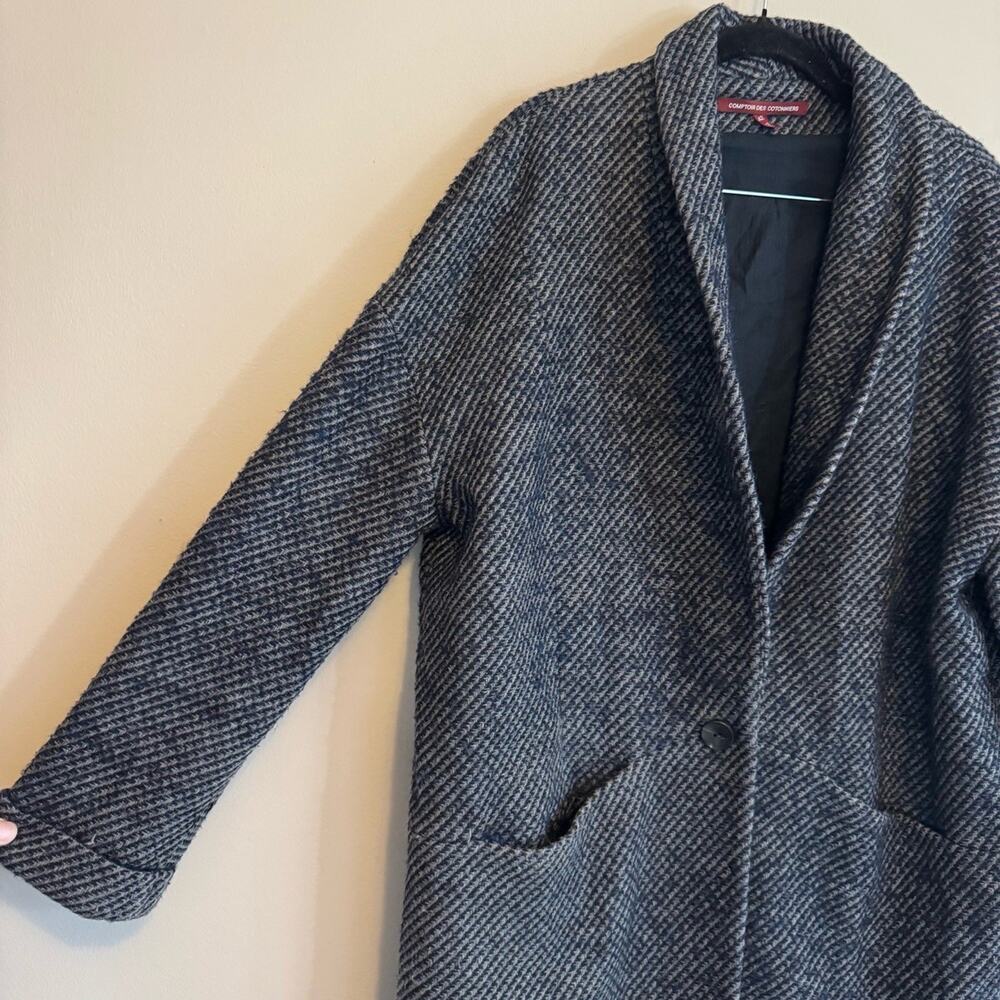 Comptoir Des Cotonniers Overcoat Grey 42 - Picture 3 of 6